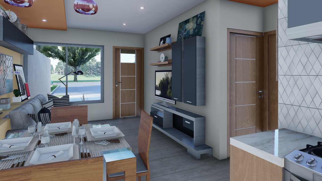 Plano de CASA de 8x8 metros de UN Piso Dos Recamaras d242 - CASA ACTUAL ...