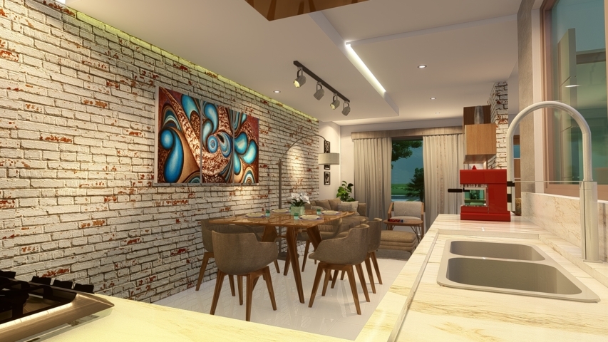 Casa de 7x9 DOS Plantas 2 RECAMARAS d309 - CASA ACTUAL DISEÑO
