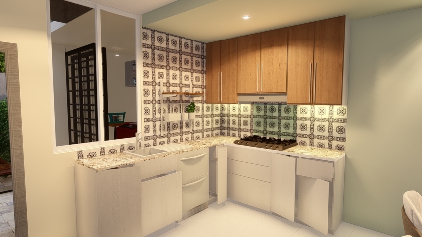 CASA de 8x8 metros de UN Piso Dos Recamaras d311 - CASA ACTUAL DISEÑO